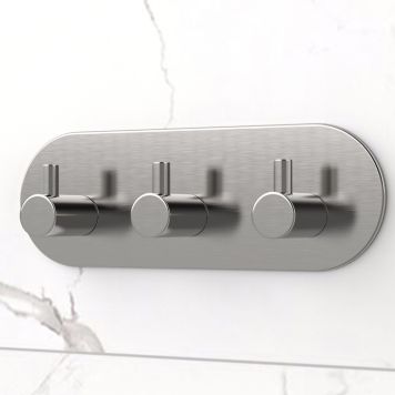 KROK SELVKLEBENDE 3-KROK OVAL MATT KROM