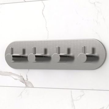 KROK SELVKLEBENDE 4-KROK OVAL MATT KROM