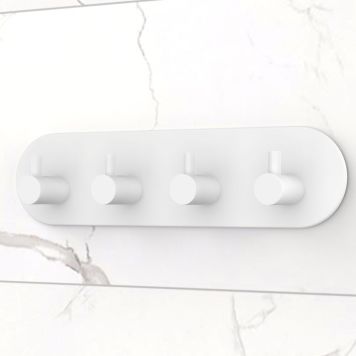 KROK SELVKLEBENDE OVAL 4-KROK HVIT