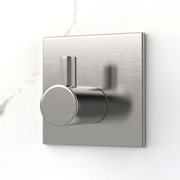 KROK SELVKLEBENDE ENKEL FIRKANTET MATT KROM