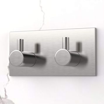 KROK SELVKLEBENDE DOBBEL FIRKANTET MATT KROM