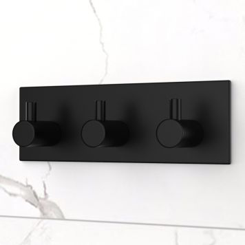 KROK SELVKLEBENDE FIRKANTET 3-KROKER MATT SVART