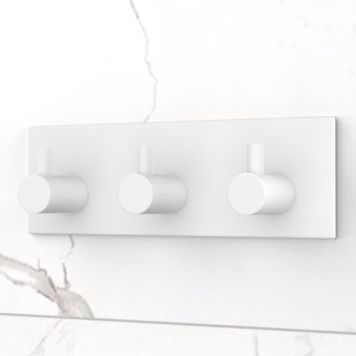 KROK SELVKLEBENDE FIRKANTET 3-KROKER HVIT MATT