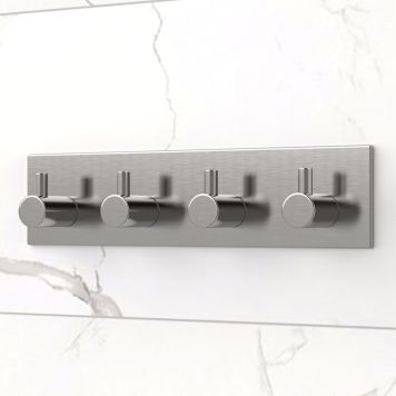 KROK SELVKLEBENDE FIRKANTET 4-KROK MATT KROM