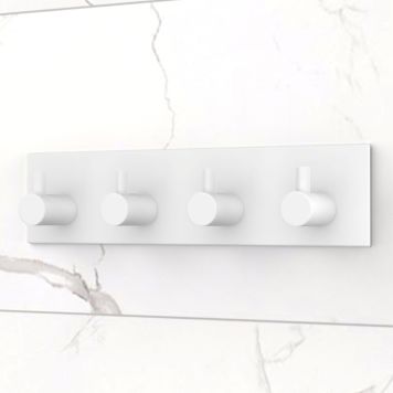 KROK SELVKLEBENDE FIRKANTET 4-KROK HVIT MATT