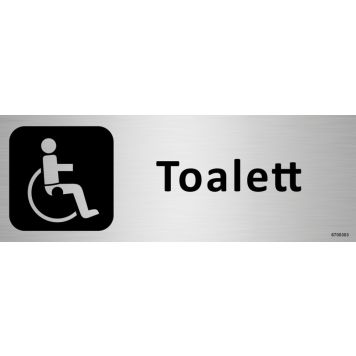 BADEROMSSKILT UNIGRAPHICS HANDIKAPTOALETT 225X80MM