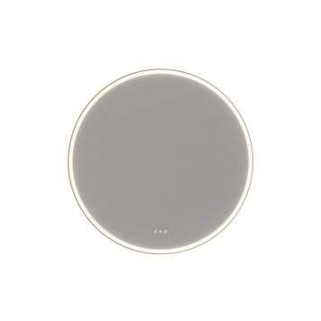 SPEIL SCANBAD HOOP MED BELYSNING SVART RAMME Ø94,3CM 