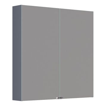 SPEILSKAP SCANBAD STYLE 80X80CM GRÅ MATT