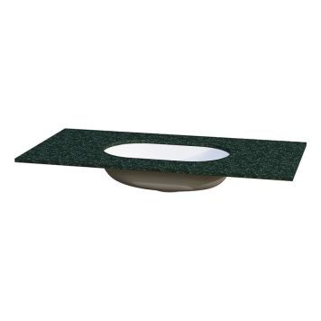 BENKEPLATE CAMARGUE AURA/FORS SOLID SURFACE 12 MM MED UNDERLIMT SERVANT NOD RUND