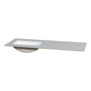 BENKEPLATE CAMARGUE AURA SOLID SURFACE 12 MM VENSTRE UNDERLIMT SERVANT KOMPOSITT