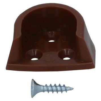 SKAPRØRHOLDER STABILIT Ø20MM BRUN