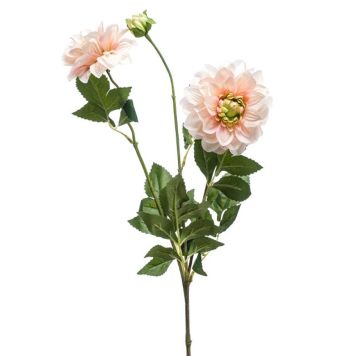 KUNSTIG BLOMST DAHLIA FERSKEN/ROSA 72CM            