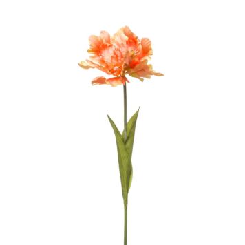 KUNSTIG BLOMST TULIPAN PARROT 68CM ORANSJE                     