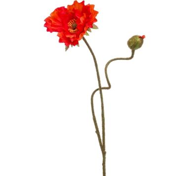 SNITTBLOMSTER EMERALD VALLMO 74CM RØD