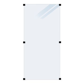 GLASSGJERDE PLUS HERDET FROSTET 90X180 CM