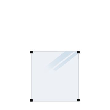 GLASSGJERDE PLUS LAMINERT FROSTET 90X91 CM