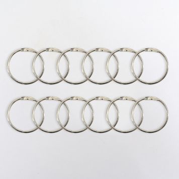 DUSJFORHENGRINGER Ø5,6 CM SØLV 12 STK