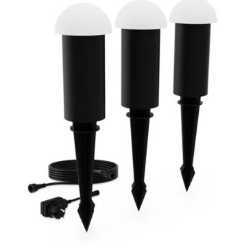 SPOTLIGHT PHILIPS EDWINA GARDENLINK SVART 3STK