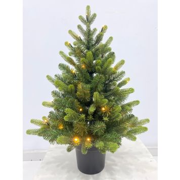 KUNSTGRAN I KRUKKE LED 70CM