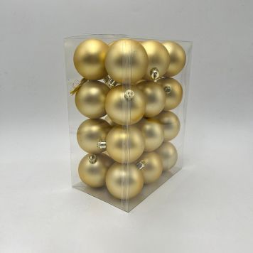 JULEKULER MATT 6CM GULL 24STK