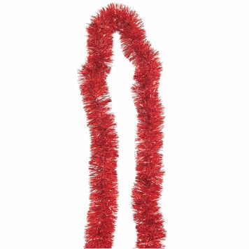 GIRLANDER GLITTER 200CM RØD