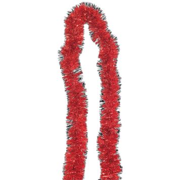 GIRLANDER GLITTER 200CM RØD