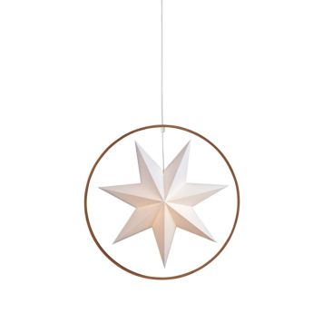 JULESTJERNER MARKSLÖJD HOPE PENDEL BRUN/HVIT