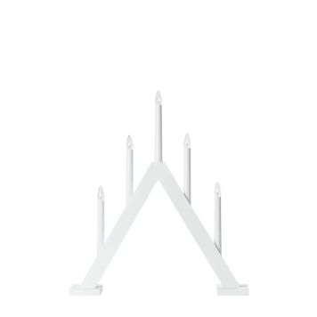 ADVENTSSTAKE MARKSLÖJD ARIELE 5 LYS HVIT