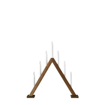 ADVENTSSTAKE MARKSLÖJD ARIELE 7 LYS LYSBRUN