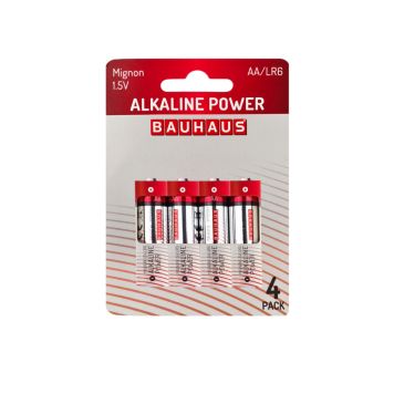 BATTERI ALKALISKE LR6 AA 4-PAKNING