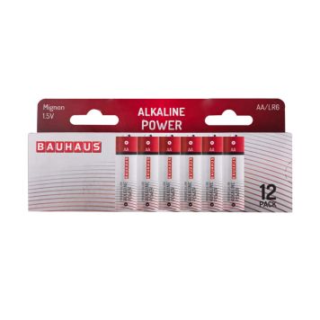 BATTERI ALKALINE LR6 AA 12-PK