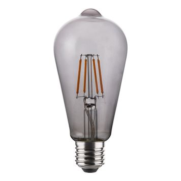LYSKILDE LED DIMBAR EDISON E27 4W SMOKE