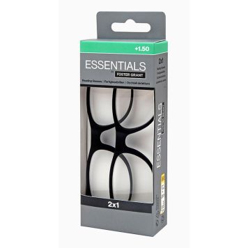 LESEBRILLER ESSENTIALS +1,5 2-PK