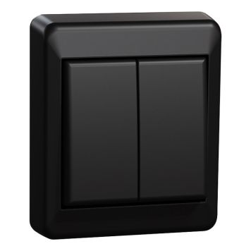 STRØMBRYTERE ELKO RS CROWN UTMERKET SVART