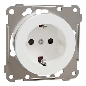 STIKKONTAKT ELKO ONE 1-VEIS JORDET RENHVIT