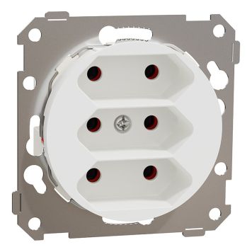 STIKKONTAKT ELKO ONE 3-VEIS EURO RENHVIT