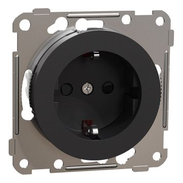 STIKKONTAKT ELKO ONE 1-VEIS JORDET SVART