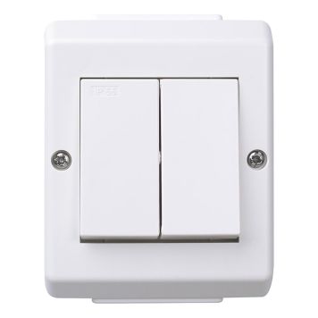 STRØMBRYTERE ELKO RS KRON AVTAKBAR IP55 RENHVIT