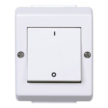 STRØMBRYTERE ELKO RS 2-POL AVTAKBAR IP55 RENHVIT