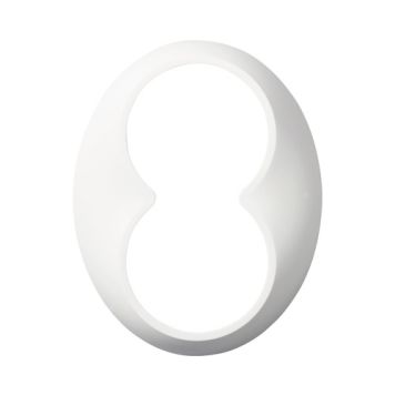 DEKKRAMMER SCHNEIDER ELECTRIC WDE011404 RENOVA 2-FAG PLAST HVIT