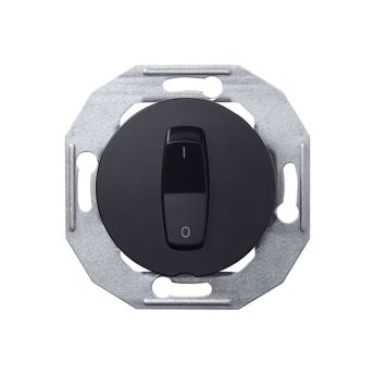 STRØMBRYTER SCHNEIDER ELECTRIC WDE011206 RENOVA 2-POL VIPP SVART