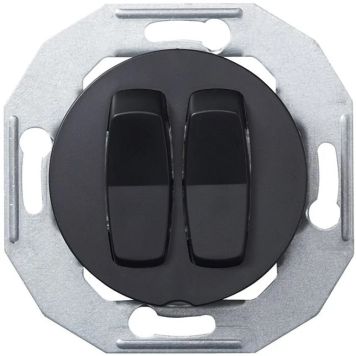 STRØMBRYTER SCHNEIDER ELECTRIC WDE011216 RENOVA KRON VIPP SVART