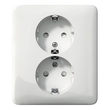 VEGGUTTAK SCHNEIDER ELECTRIC EXXACT 2-V PRIMO JORDET HVIT