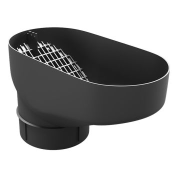 NEDLØPSRØR ARECO PLAST 90/100MM SVART