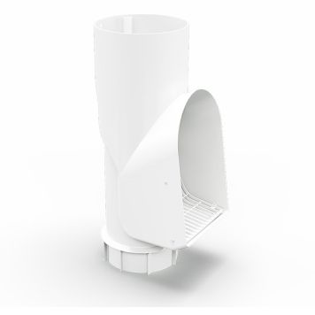 NEDLØPSRØR ARECO PLAST 90/100MM HVIT