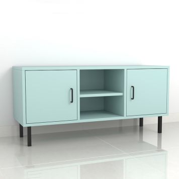 MØBELBEN REI STÅL 25X25X150MM SVART