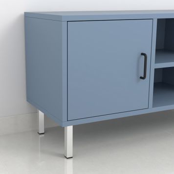 MØBELBEN REI STÅL 25X25X150MM BLANK KROM