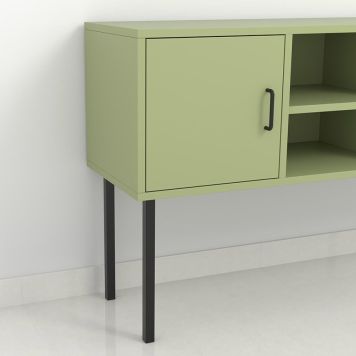 MØBELBEN REI STÅL 25X25X400MM SVART