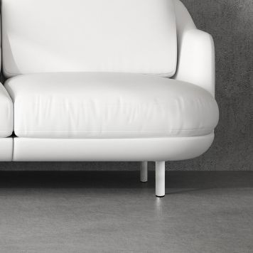 MØBELBEN REI STÅL Ø30X100MM HVIT