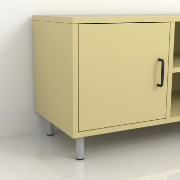 MØBELBEN REI STÅL Ø30X100MM MATT KROM